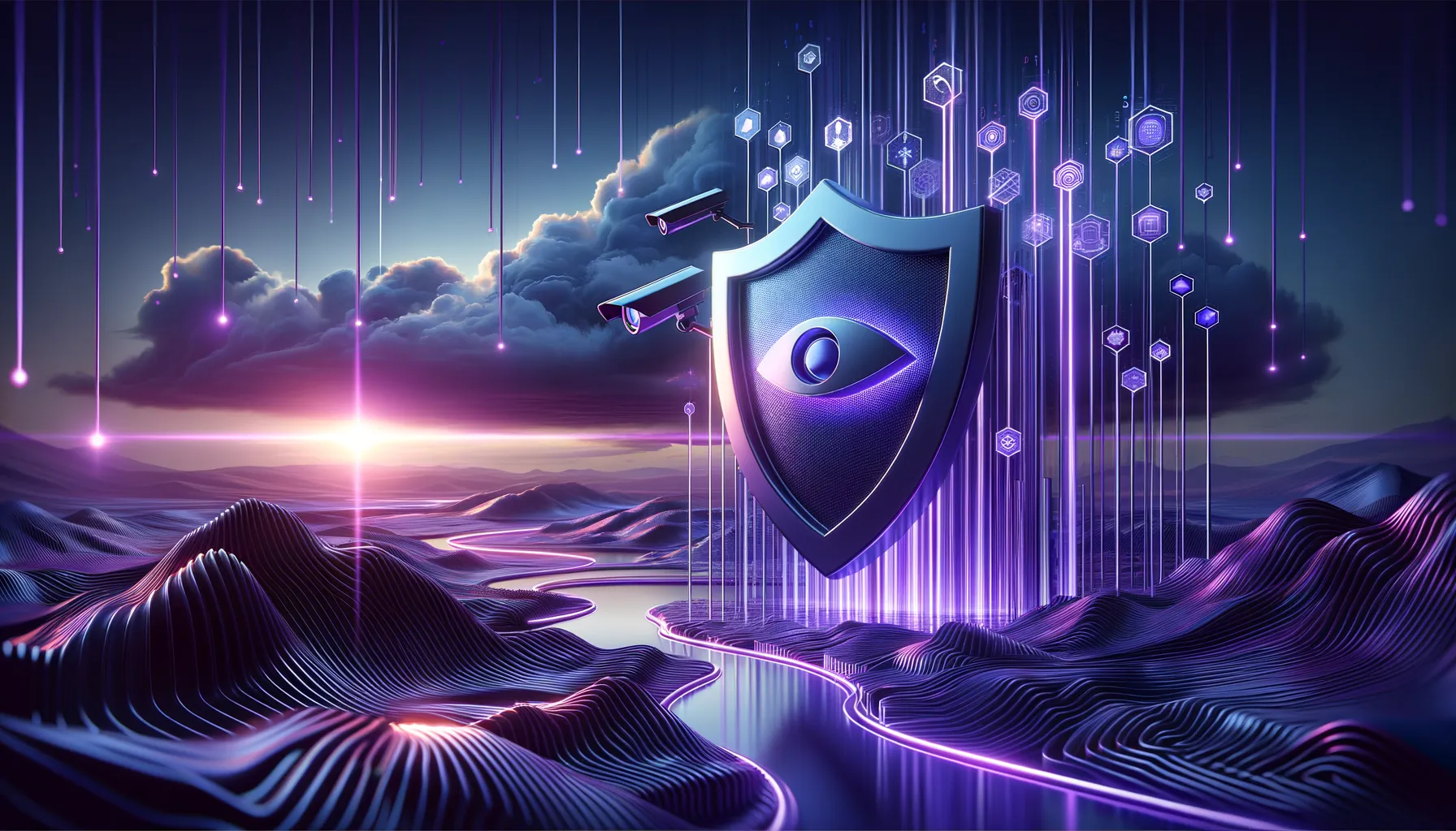 Digital privacy shield protecting against advertising surveillance and data streams