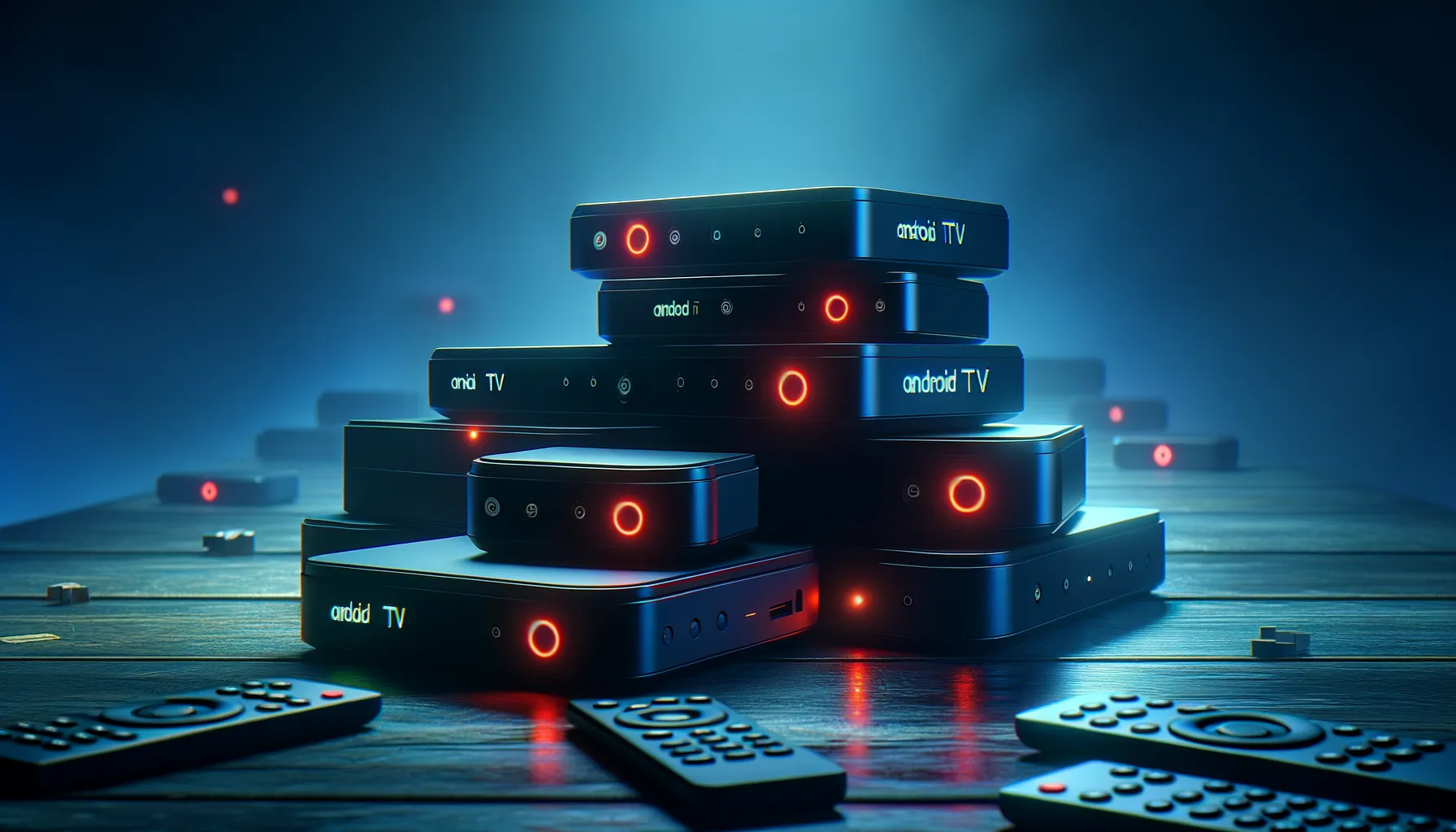 Android TV streaming boxes with warning indicator lights