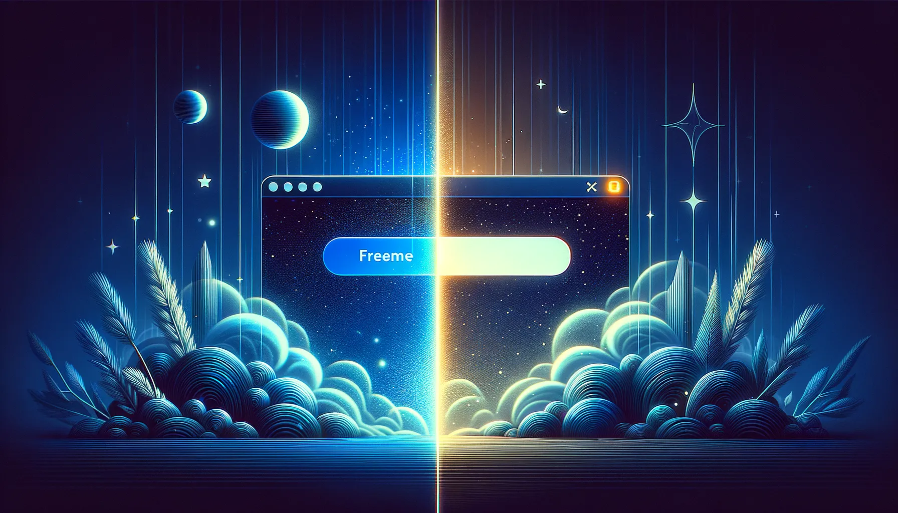 Illustration comparing real and fake browser login popups