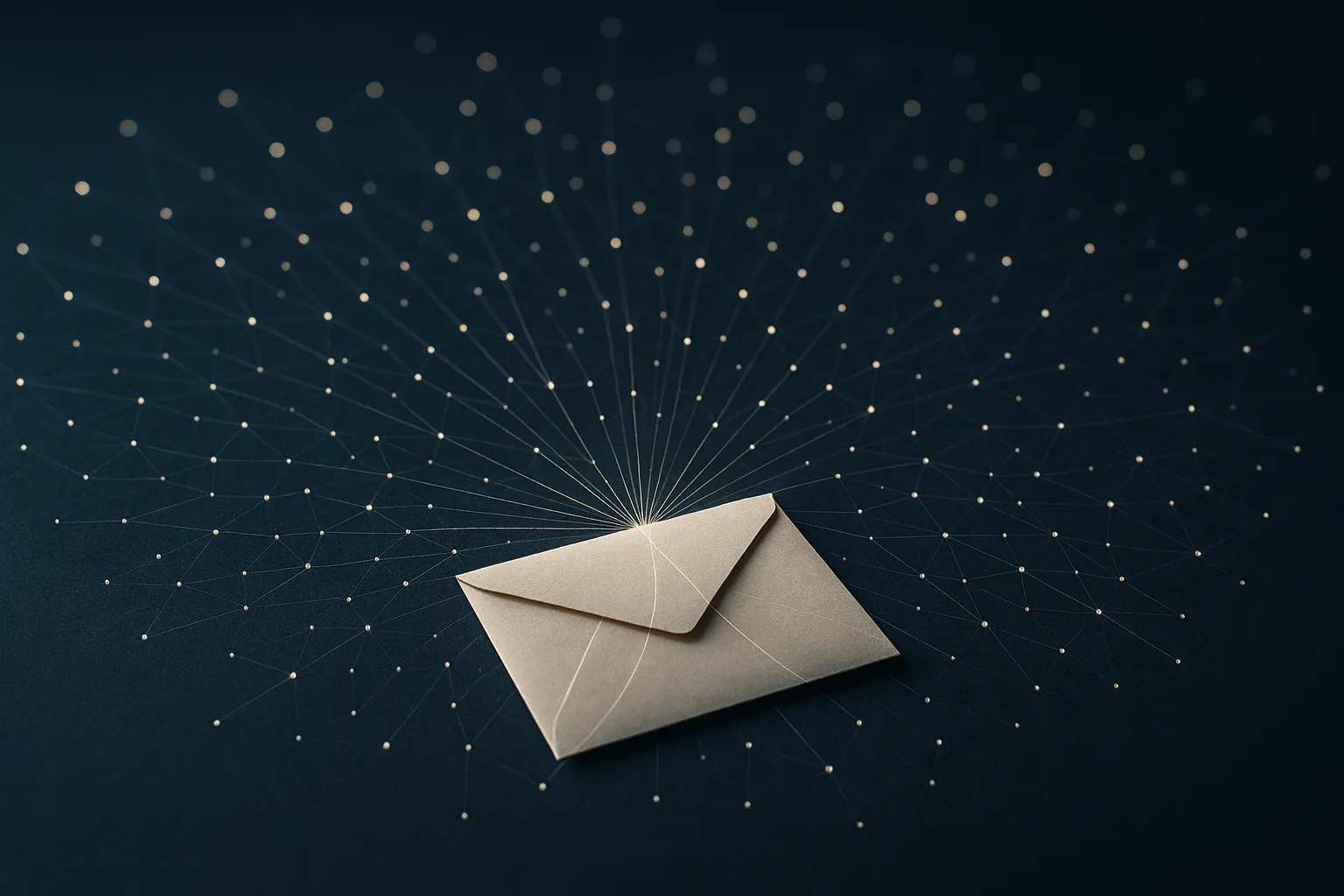 Email metadata mapping a person's contacts and routine
