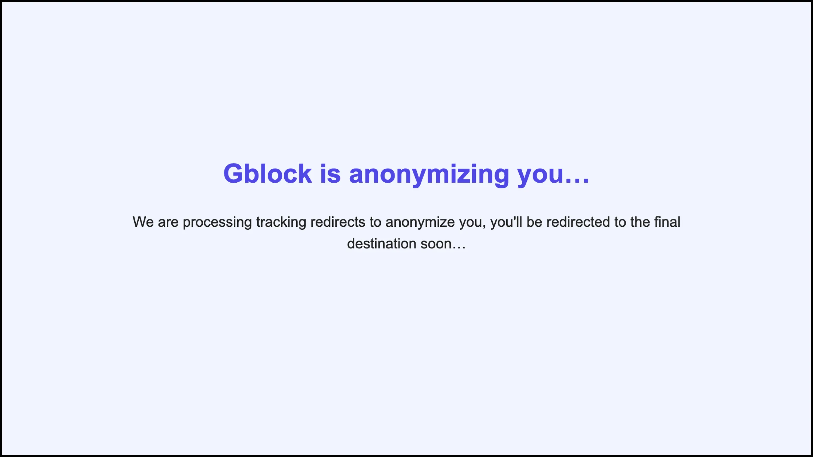 Tracking links protection via proxy