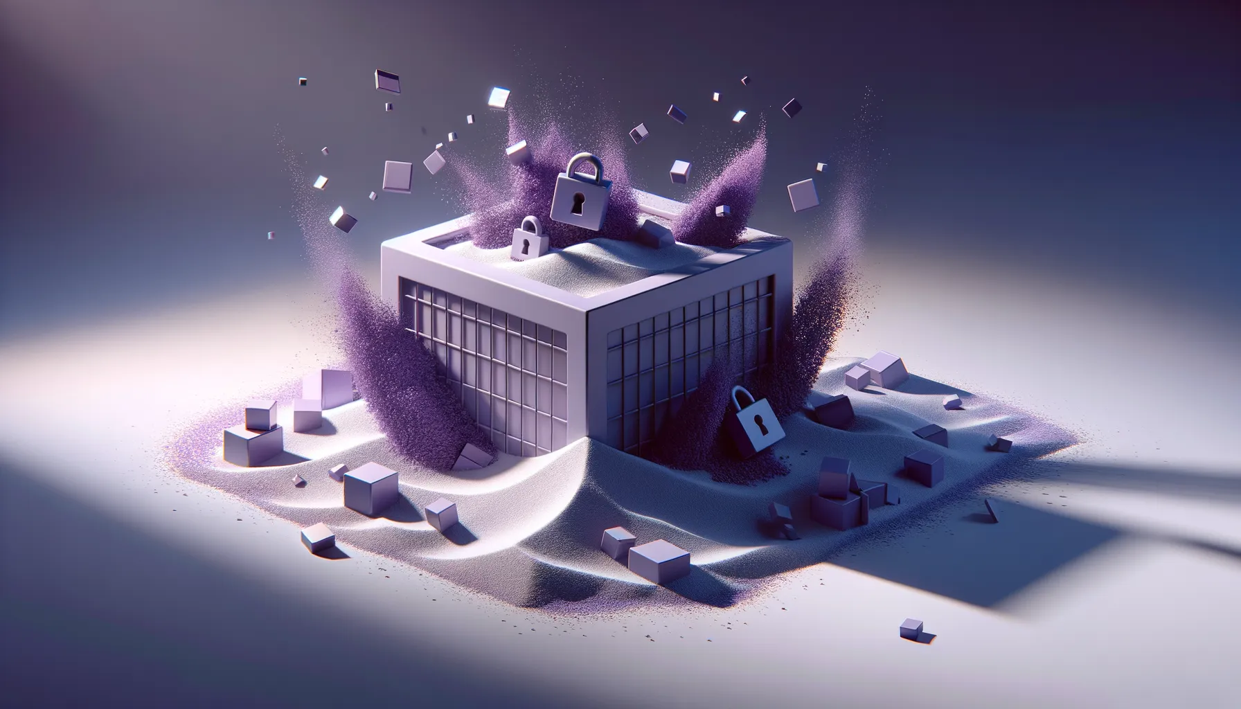 Shattered sandbox representing Google's abandoned privacy promises