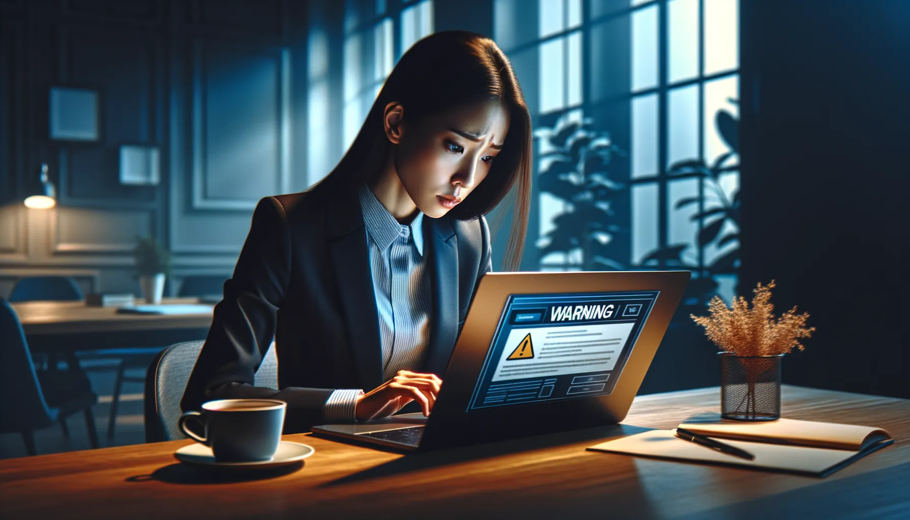 Illustration of LinkedIn phishing scam with fake comment notification and fishing hook