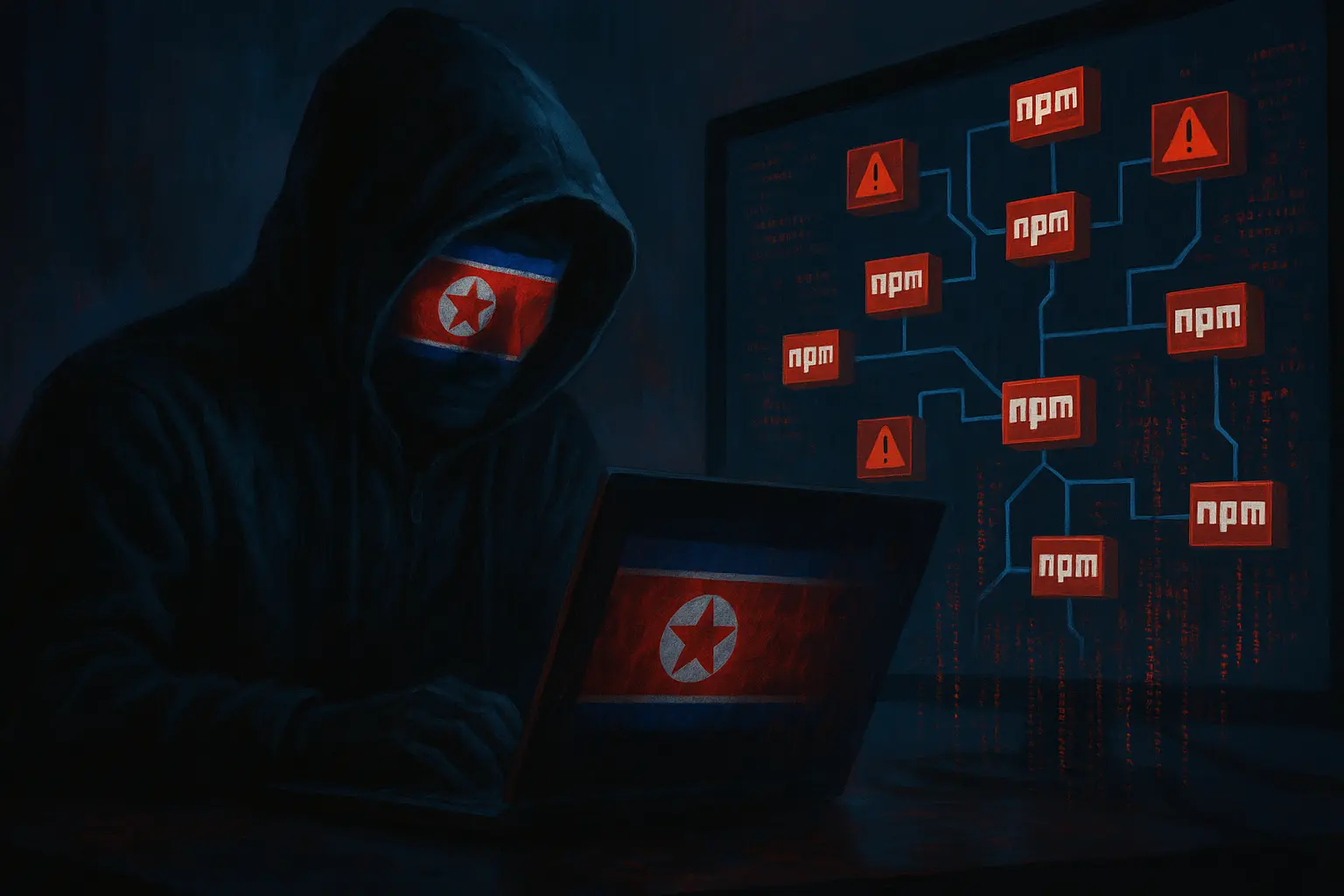 North Korean hacker compromising npm supply chain packages targeting AI developers