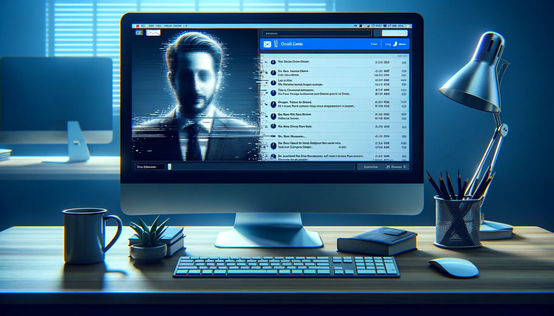 Email inbox showing a suspicious message that appears to be from a colleague